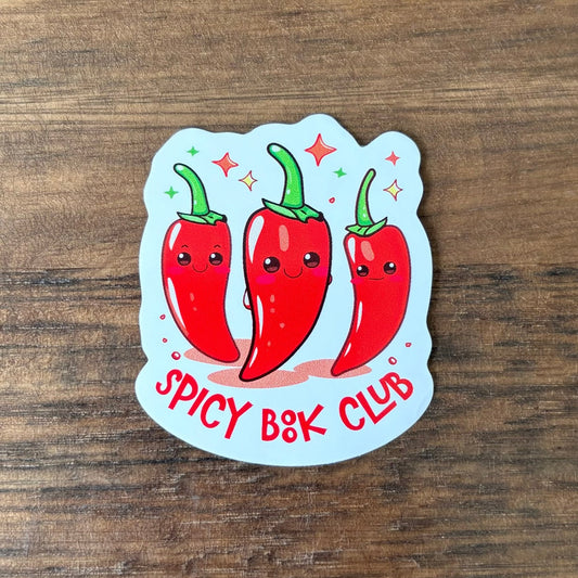 Spicy Book Club Vinyl Die Cut Sticker