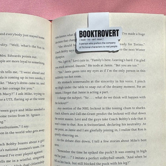 Booktrovert Meaning Magnetic Bookmark