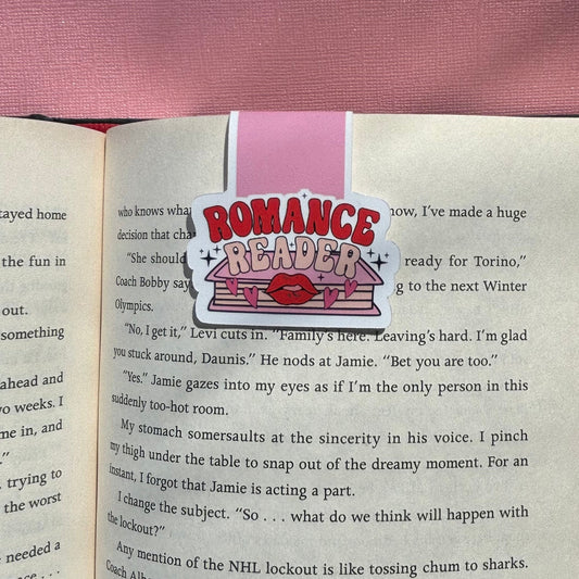 Romance Reader Magnetic Bookmark