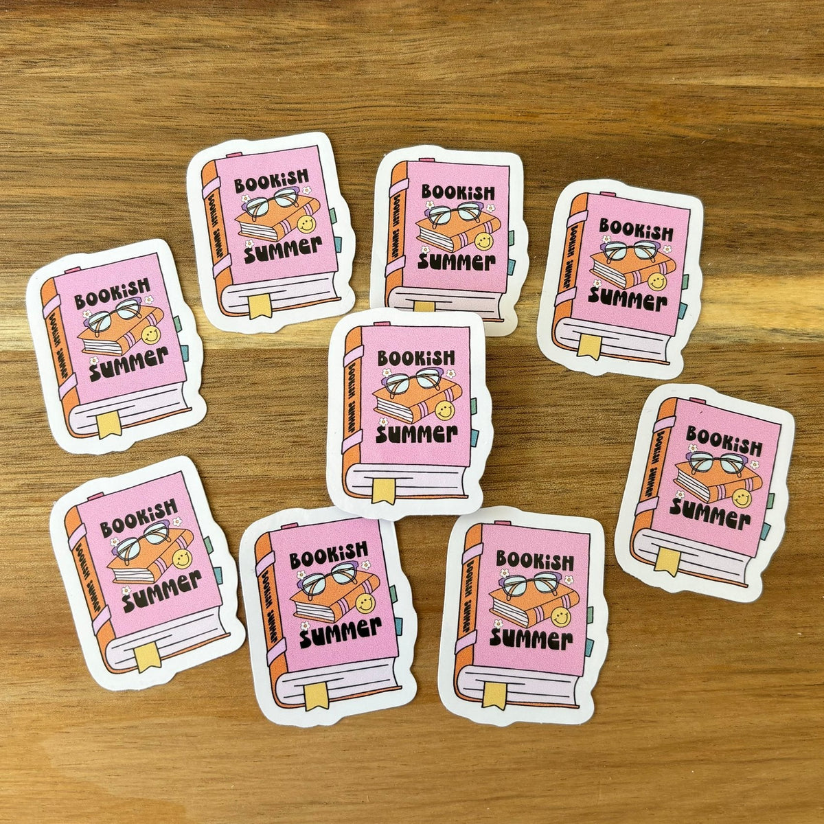 Bookish Summer Vinyl Die Cut Sticker