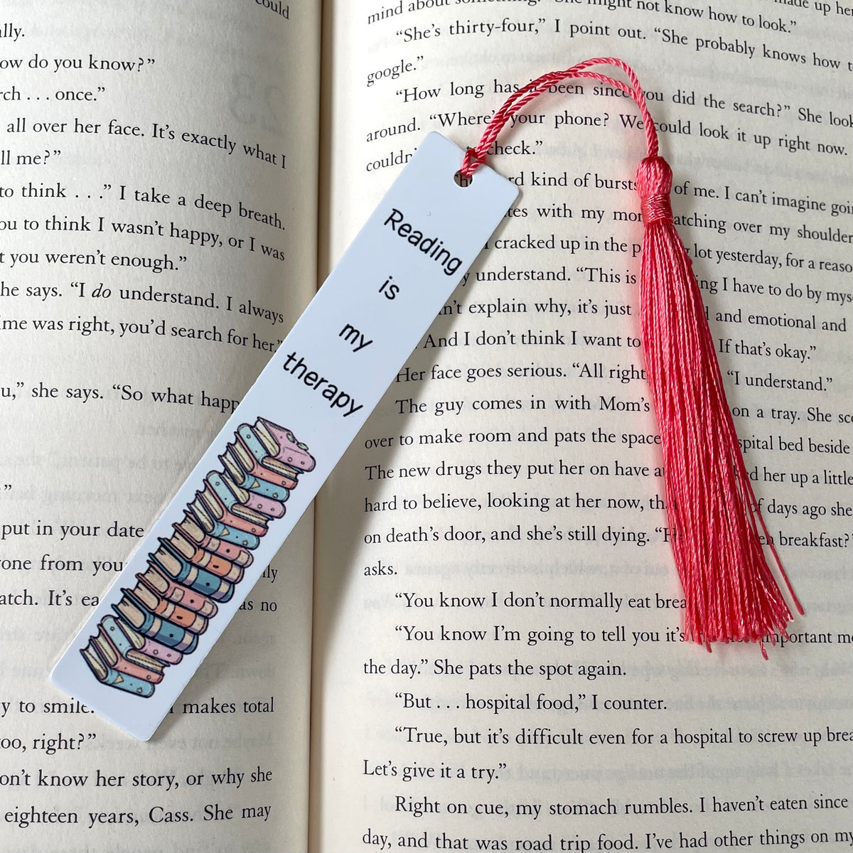 Double Sided Metal Sublimated Bookmarks with Tassels
