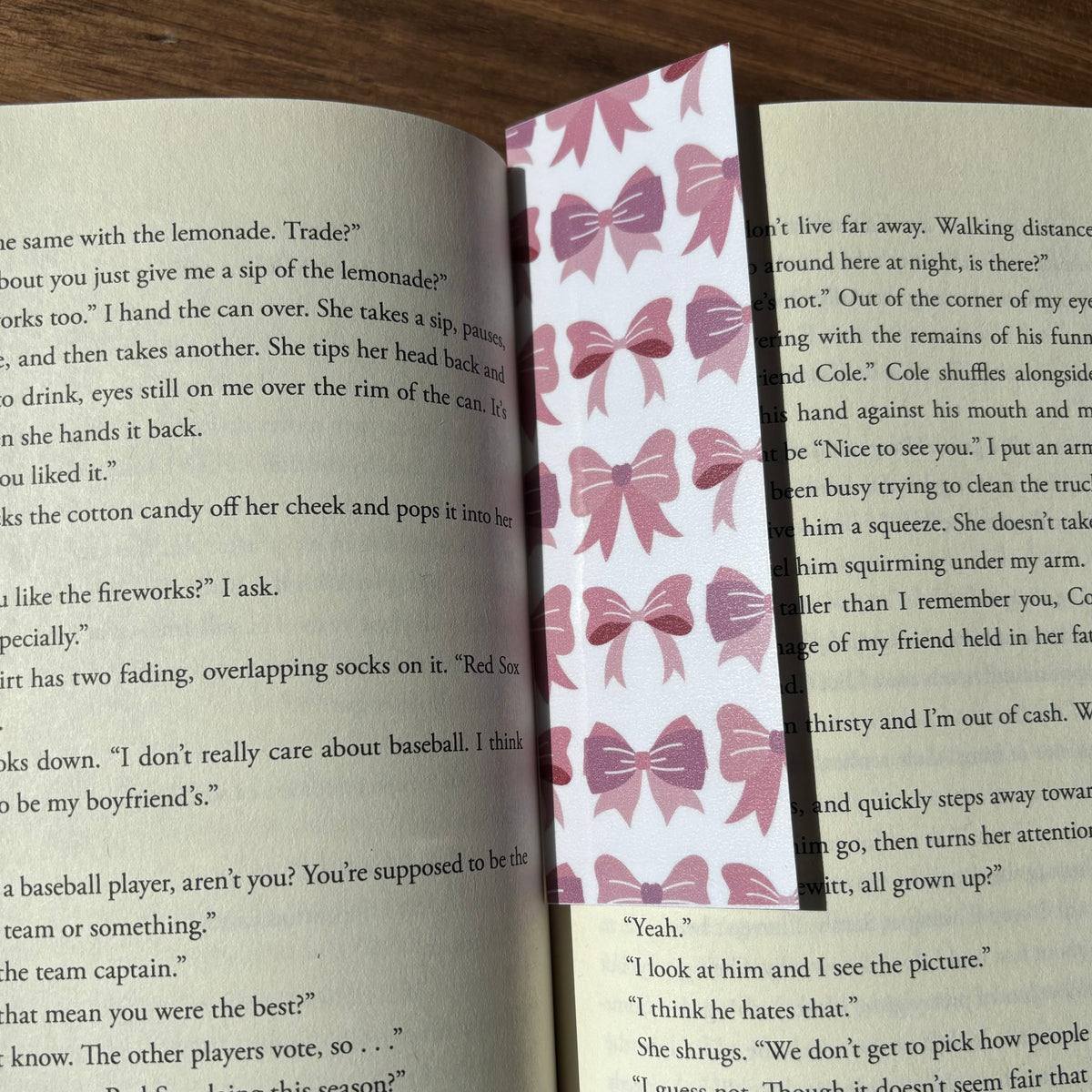 Coquette Themed Laminated Bookmark