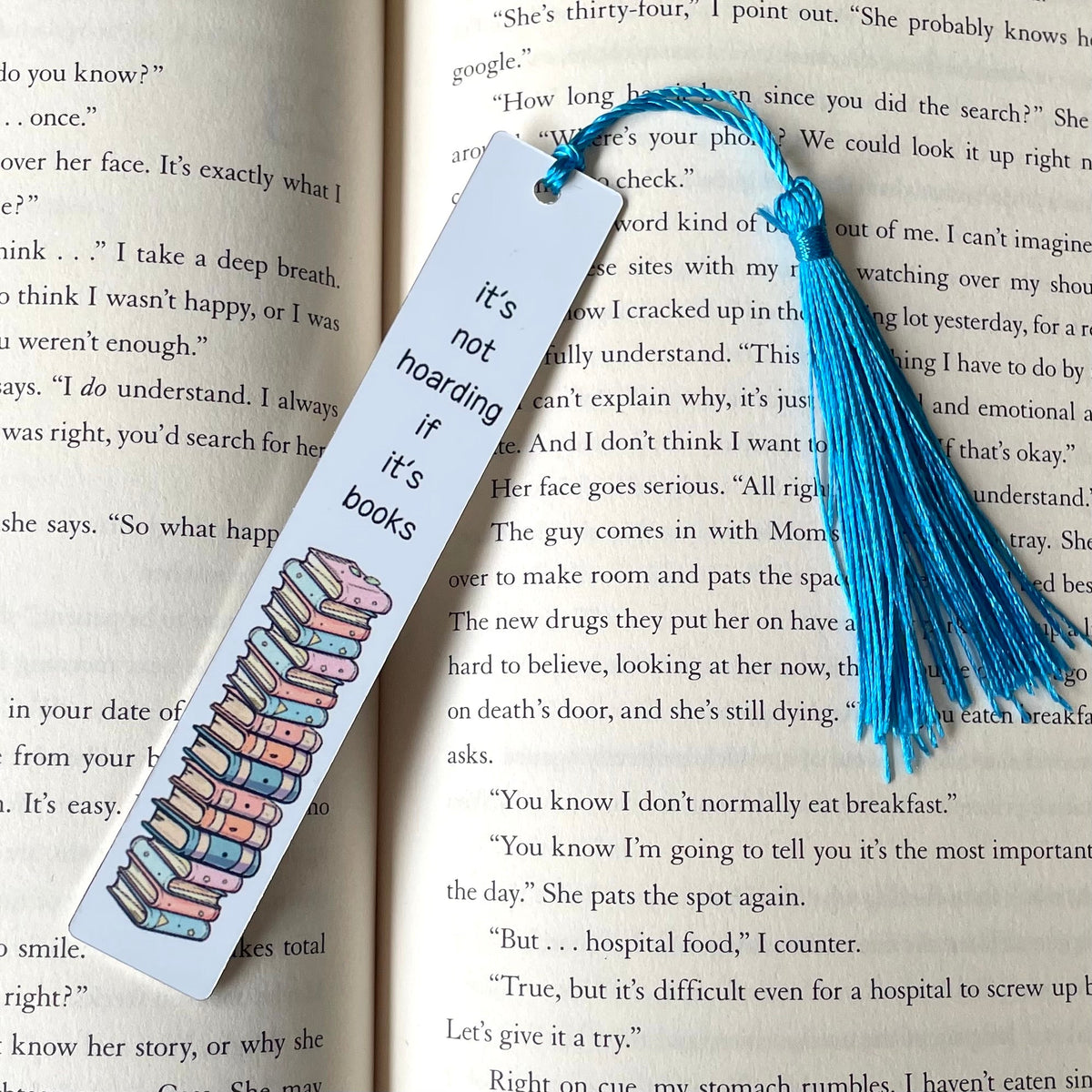 Double Sided Metal Sublimated Bookmarks with Tassels