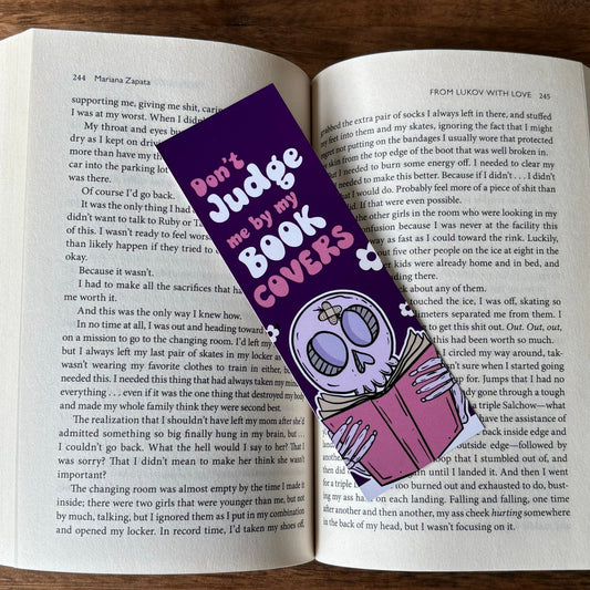 Don't Judge Me by my Book Covers Printed Bookmark