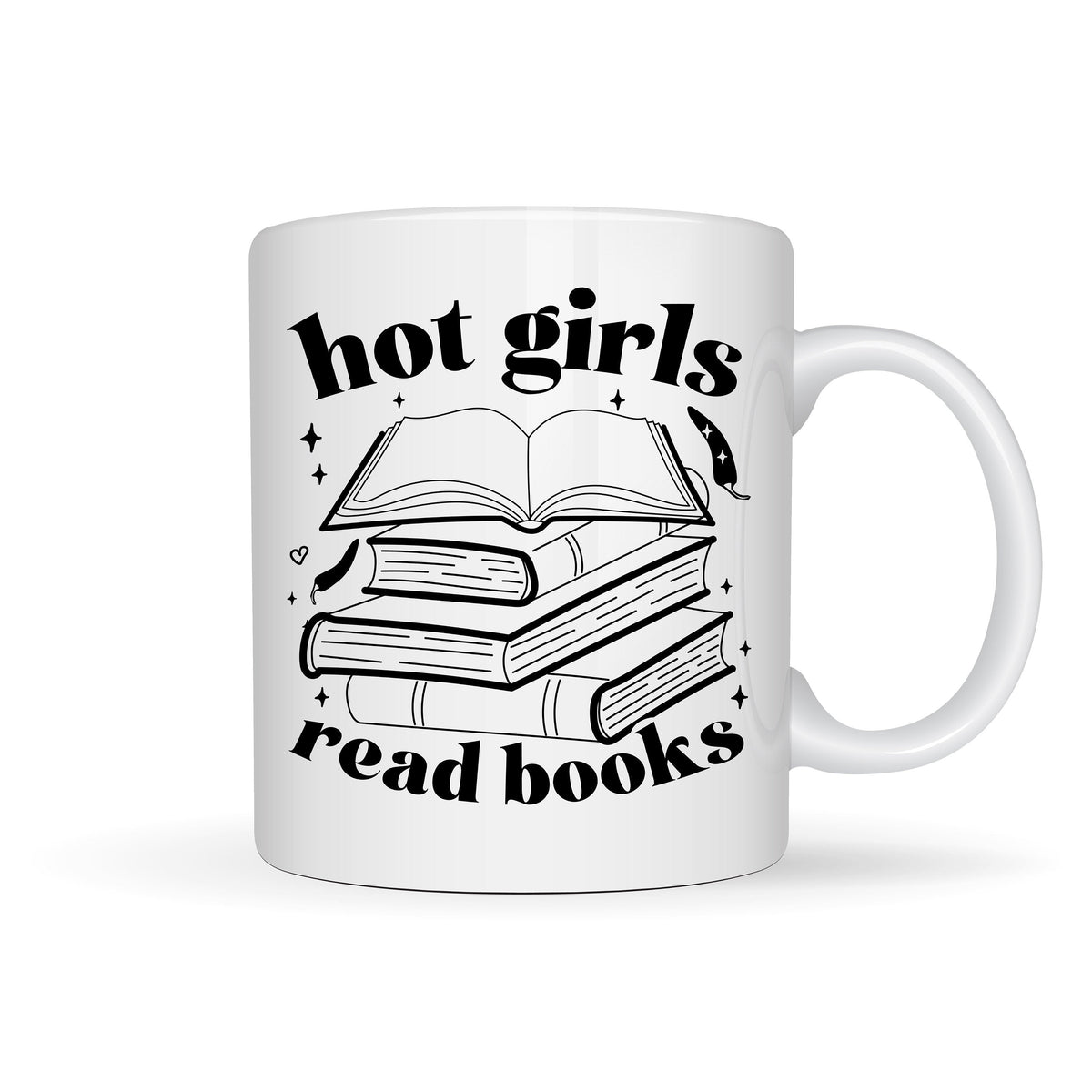 Hot Girls Read Books / Book / Reading Themed Designs White Ceramic Mugs 11oz or 15oz