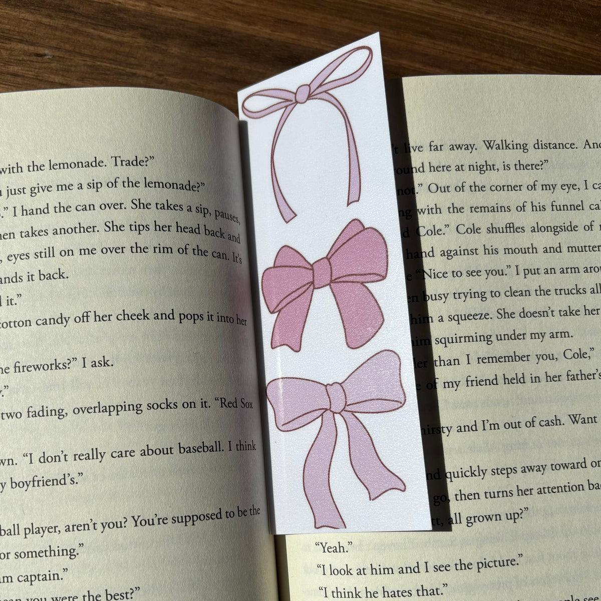 Coquette Themed Laminated Bookmark
