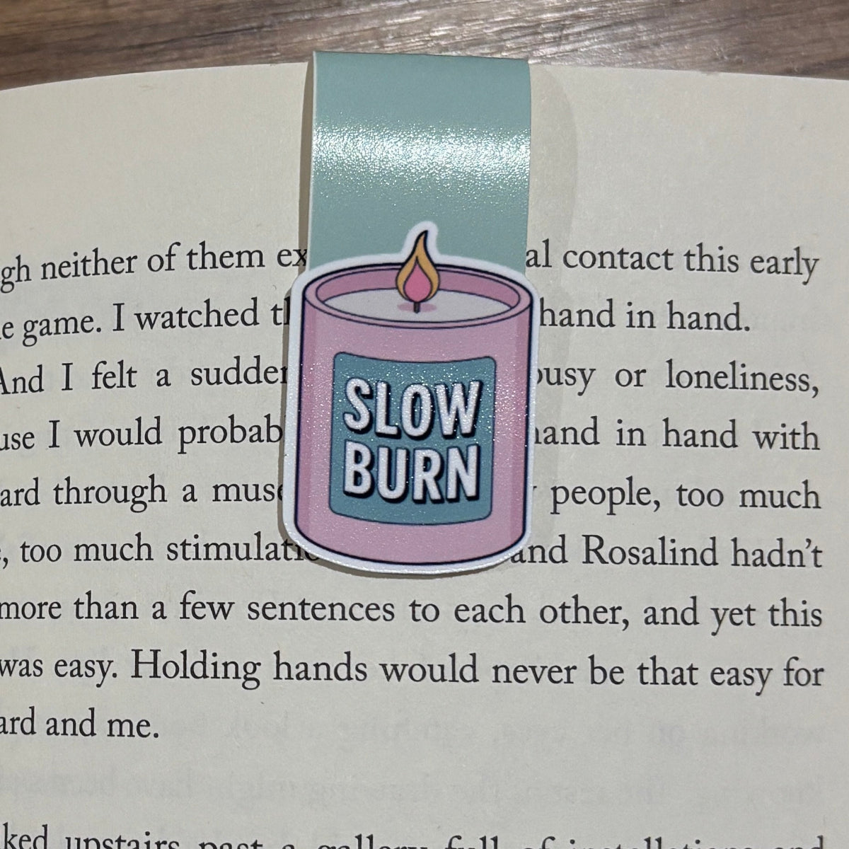 Slow Burn Magnetic Bookmark | Bookish Gift for Readers