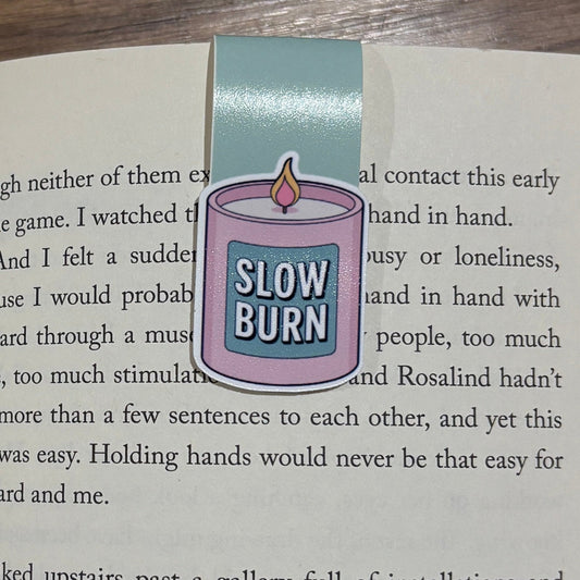 Slow Burn Magnetic Bookmark | Bookish Gift for Readers