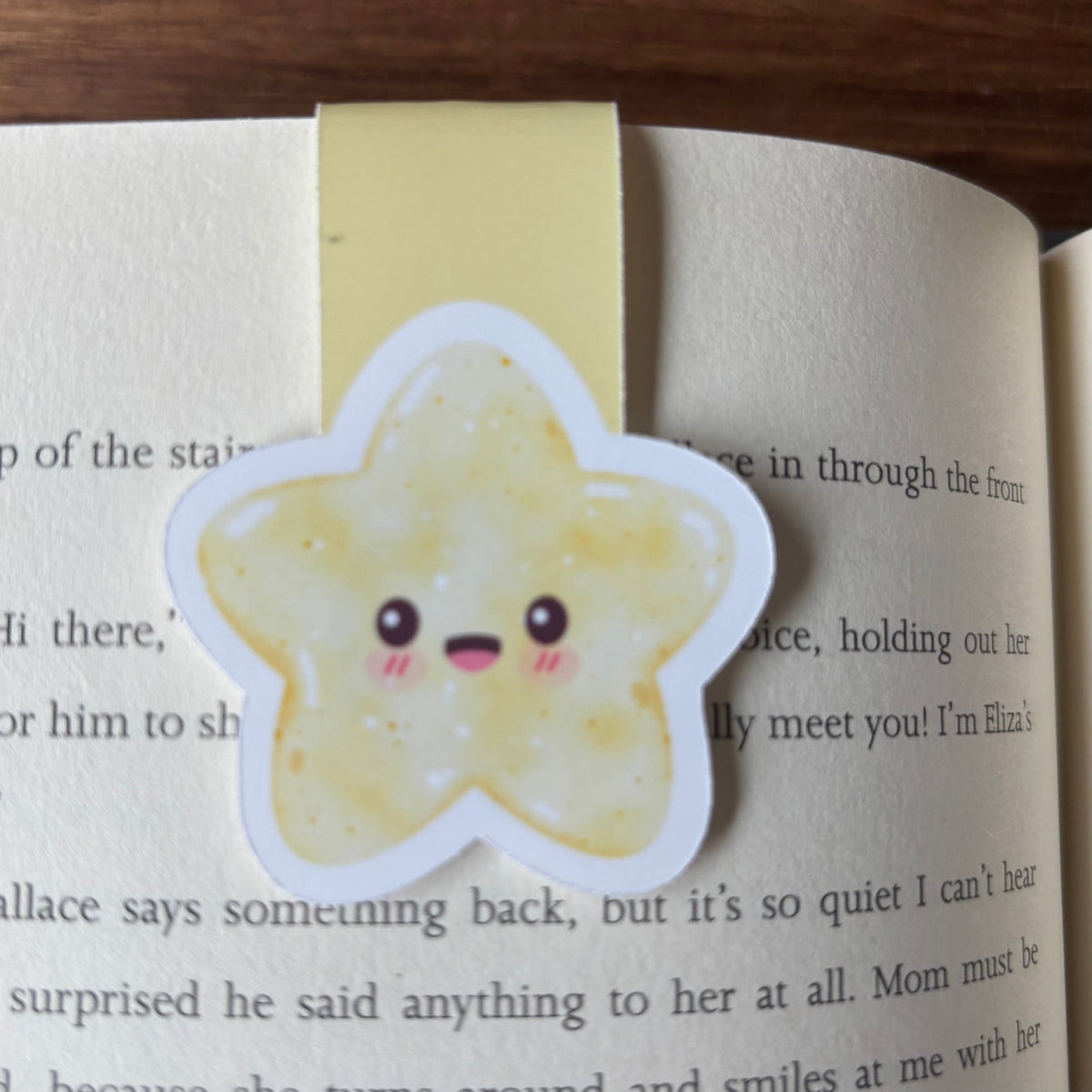 Yellow Star Magnetic Bookmark