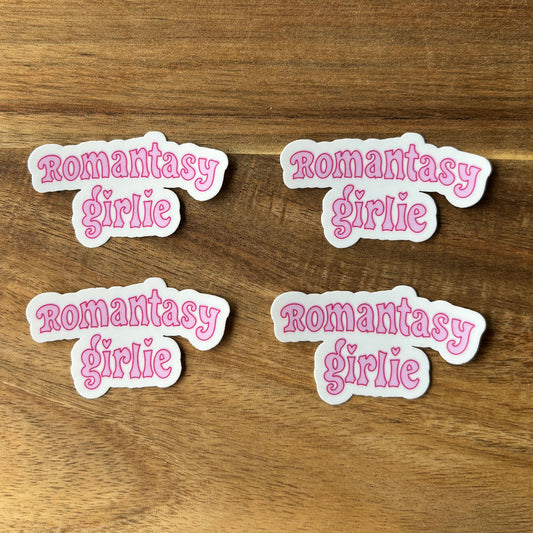 Romantasy Girlie Vinyl Die Cut Laminated Sticker (2 Sizes)