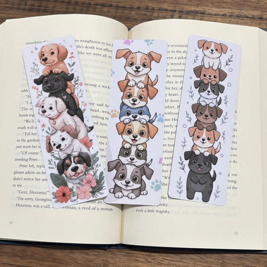 dogs on bookmarks