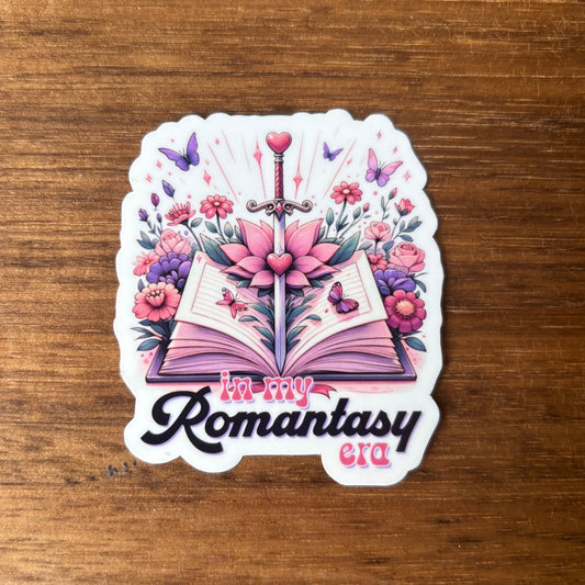 In My Romantasy Era Vinyl Die Cut Laminated Sticker