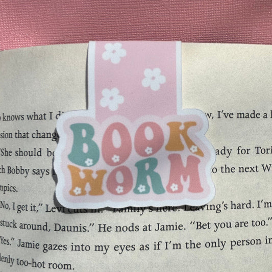 Book Worm Magnetic Bookmark