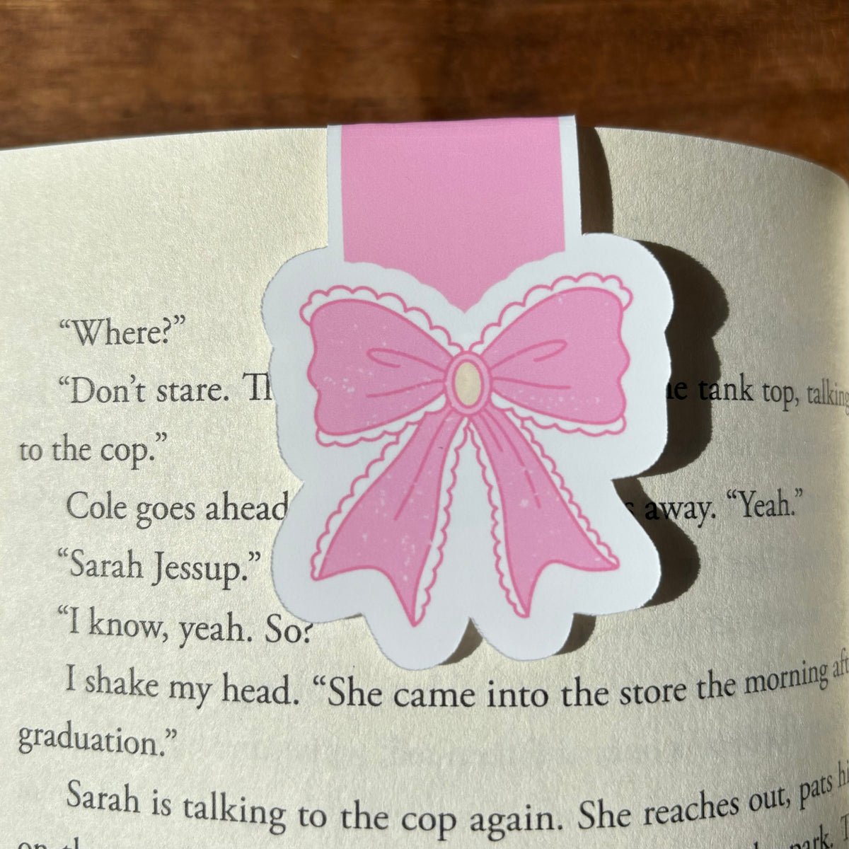 Coquette Bow Magnetic Bookmark