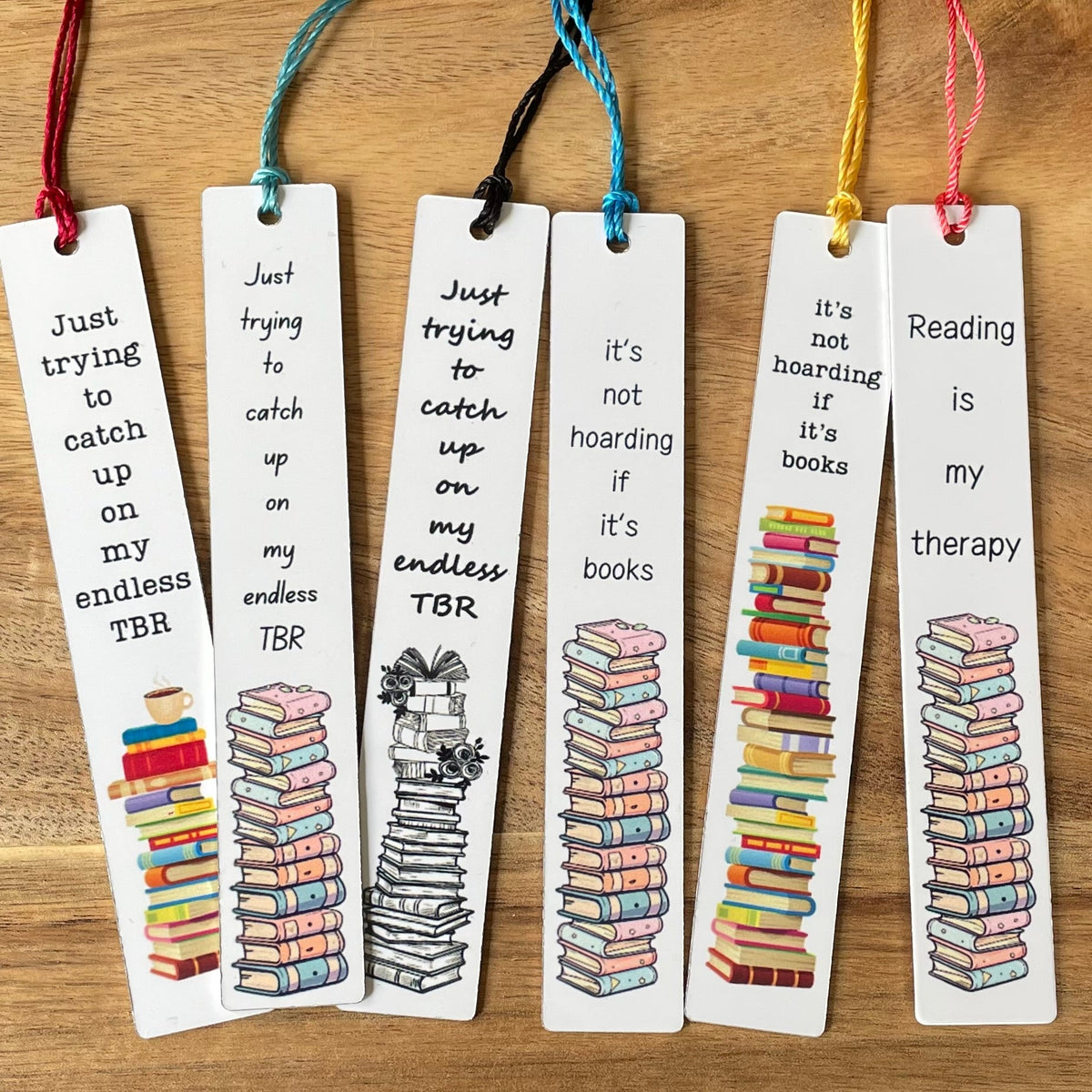 Double Sided Metal Sublimated Bookmarks with Tassels