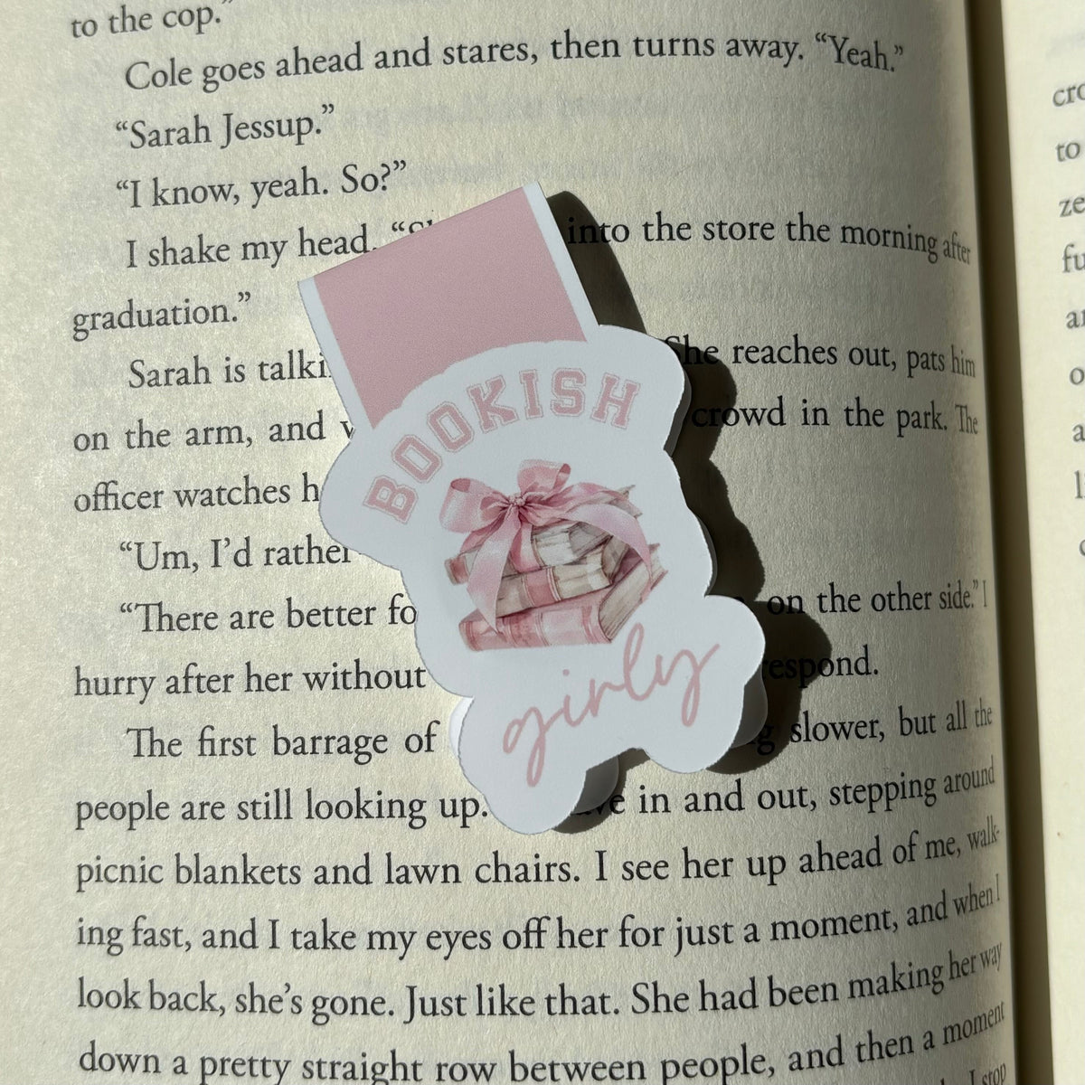 Bookish Girly Magnetic Bookmark