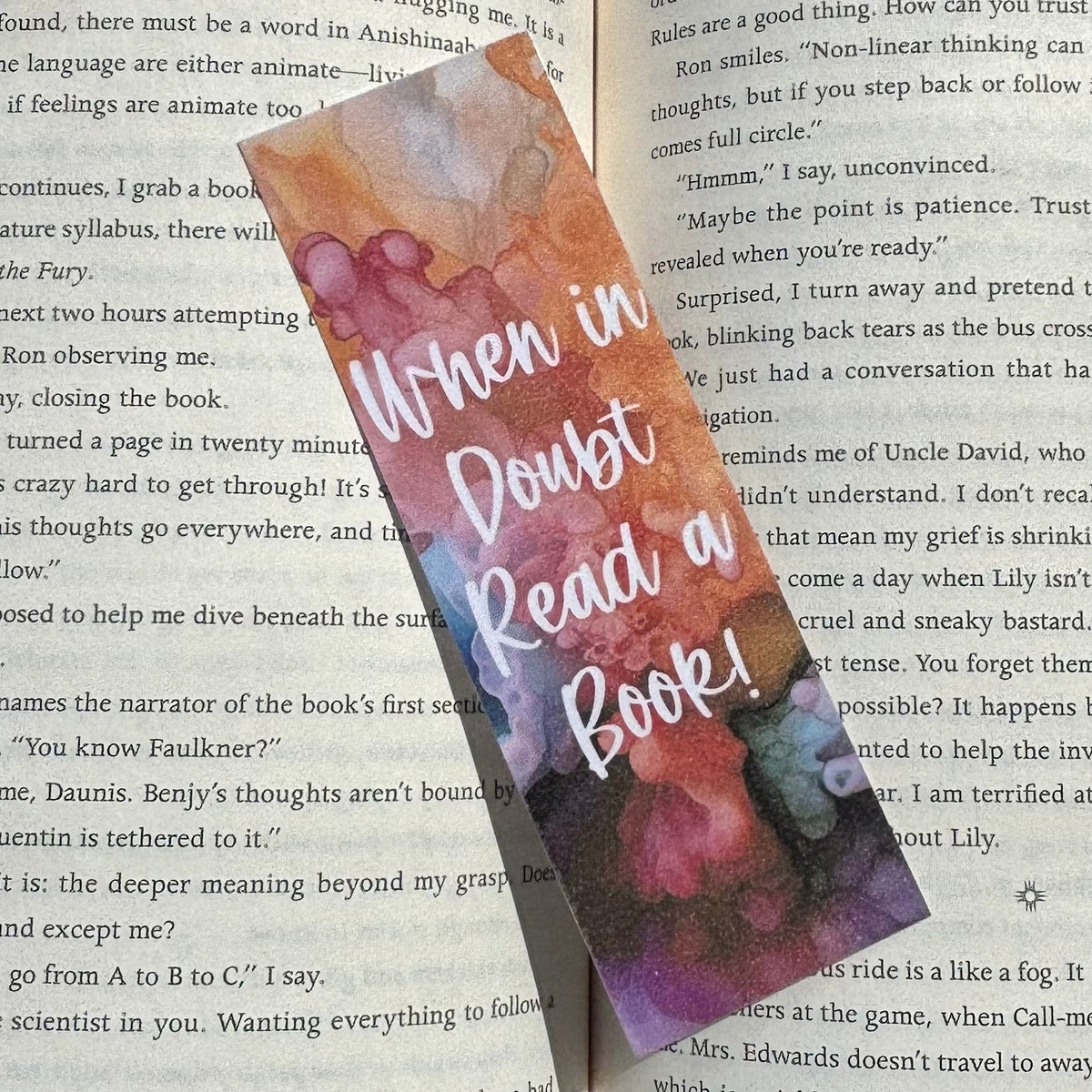 When In Doubt Read a Book! Laminated Bookmark