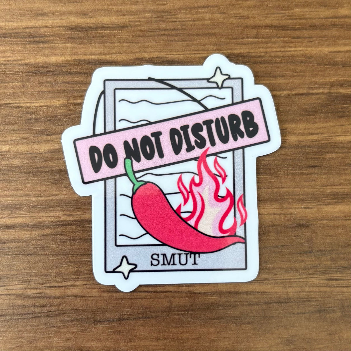 Do Not Disturb Vinyl Die Cut Laminated Sticker