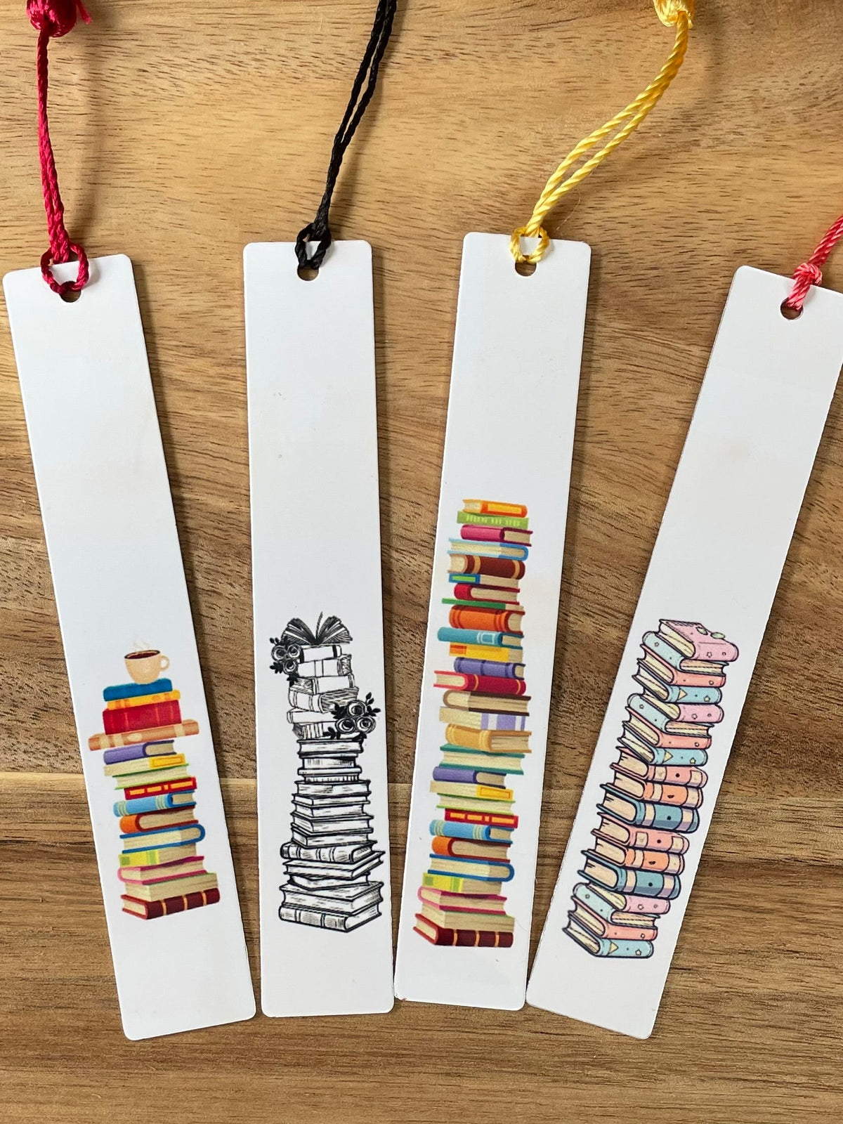 Double Sided Metal Sublimated Bookmarks with Tassels