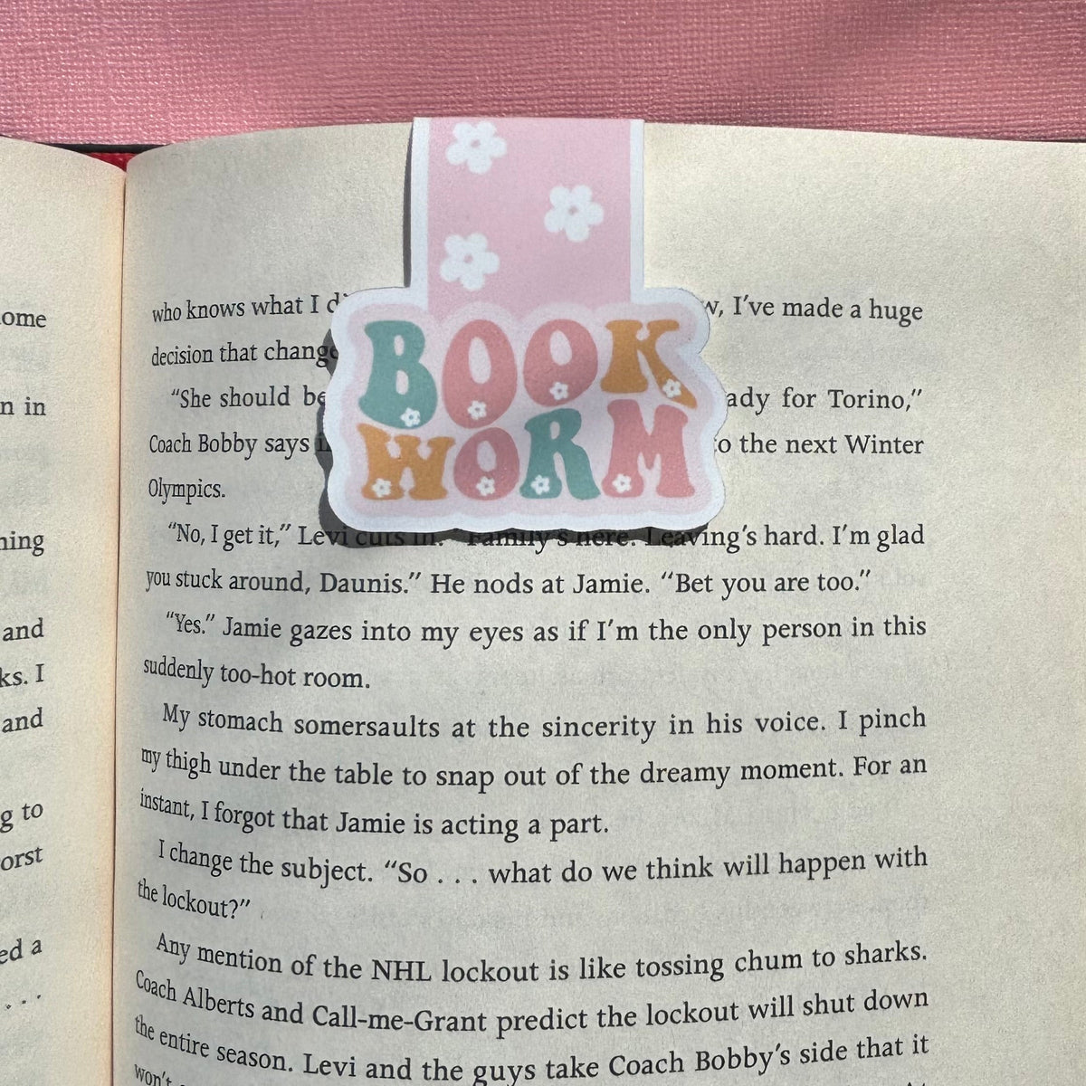 Book Worm Magnetic Bookmark
