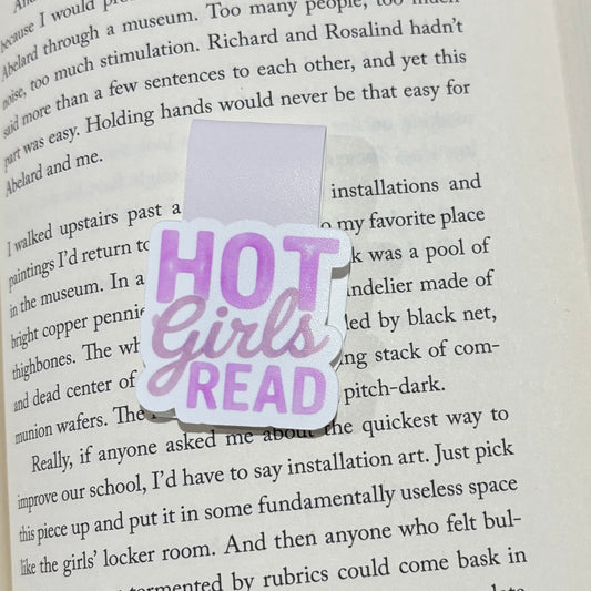 Hot Girls Read Magnetic Bookmark