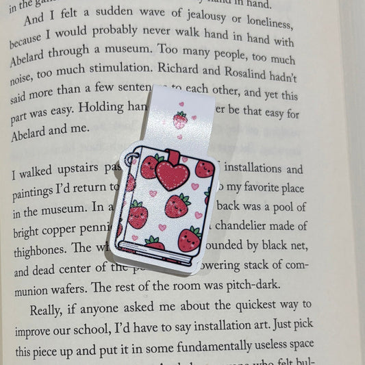 Strawberry Journal Magnetic Bookmark