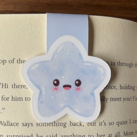 Blue Star Magnetic Bookmark