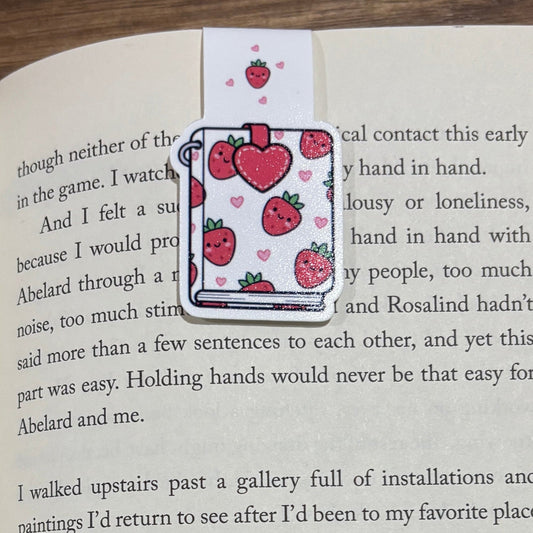 Strawberry Journal Magnetic Bookmark