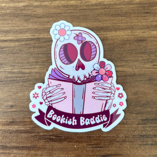 Bookish Baddie Vinyl Die Cut Laminated Sticker