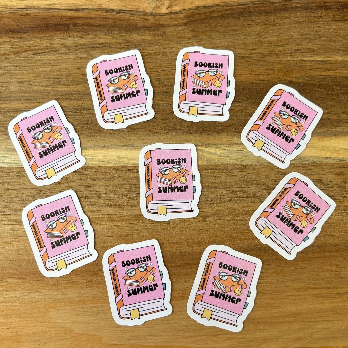 Bookish Summer Vinyl Die Cut Sticker