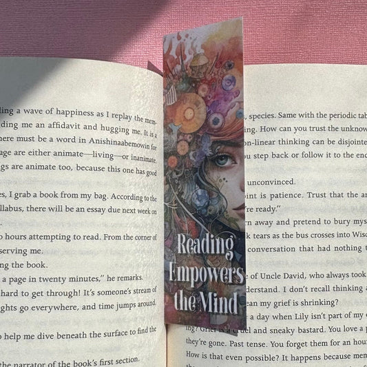 Reading Empowers the Mind Laminated Bookmark