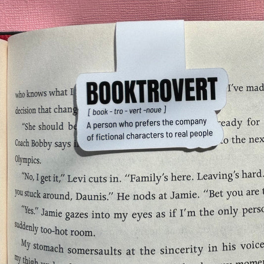 Booktrovert Meaning Magnetic Bookmark