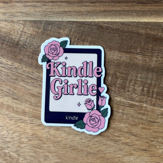 Kindle Girlie Vinyl Die Cut Laminated Sticker