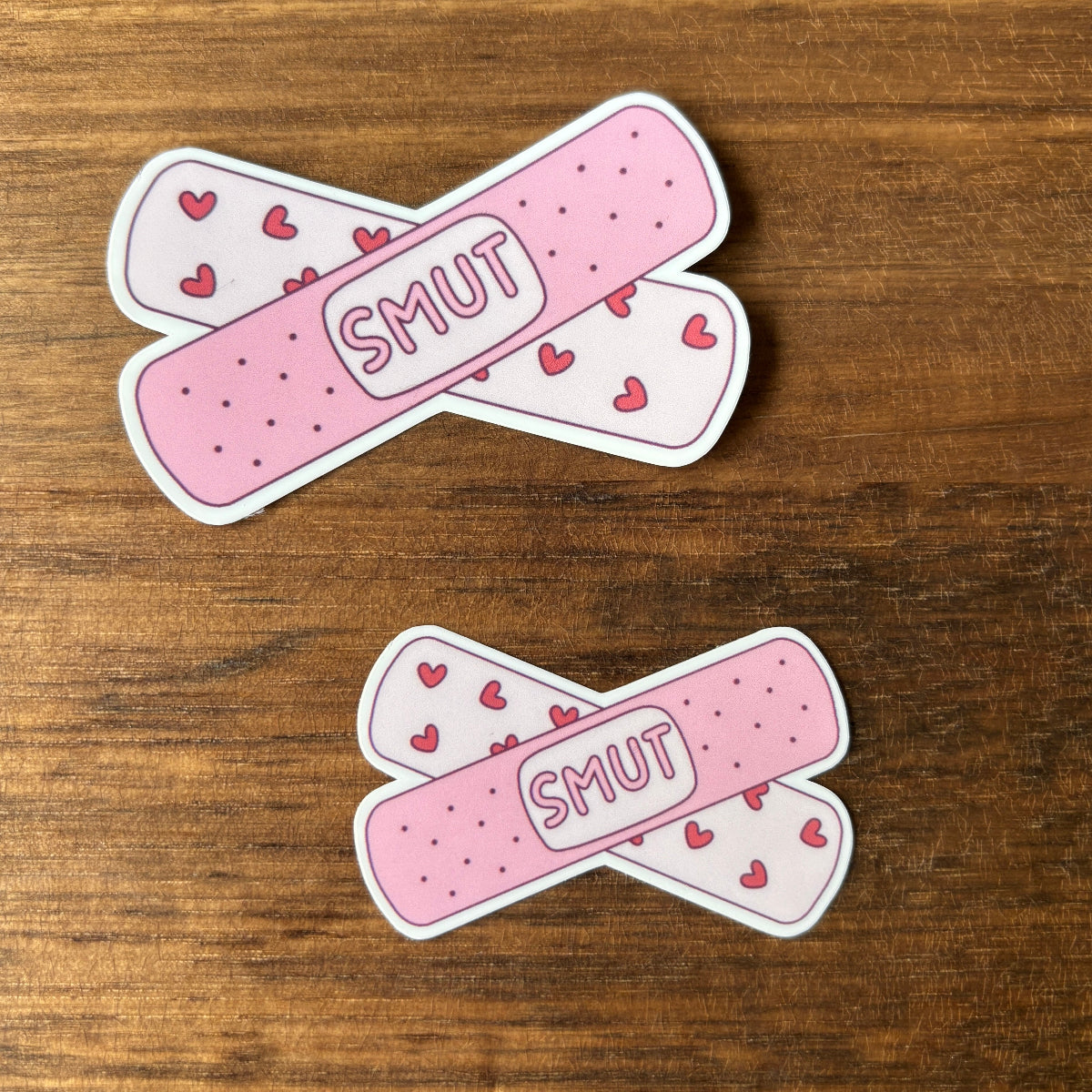 Smut Bandaid Vinyl Die Cut Laminated Sticker (2 sizes)